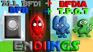 Every BFDI ending up to BFDIA 7/TPOT 7