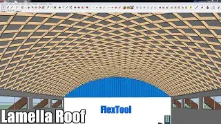 How To Create Lamella Roof in SketchUp