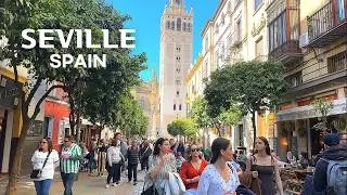 [4K]🇪🇸 A Lively and Beautiful Saturday Afternoon in Seville💃, Spain | 2025