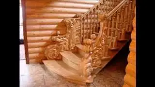 Деревянные лестницы. - Wooden ladders.