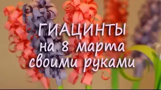 ГИАЦИНТЫ на 8 марта своими руками DIY