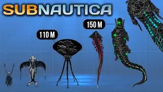 ALL Subnautica LEVIATHANS | Size Comparison