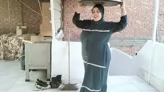 روتين على السطح خبيز وعلف الطيور 🦆 🐓