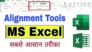 MS Excel Alignment Tools in Hindi | Anjali Bhardwaj|