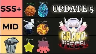 [GPO] OFFICIAL Update 5 Devil Fruit Tier List | Grand Piece Online