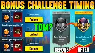 BONUS CHALLENGE TIMING IN BGMI | BONUS CHALLENGE TDM MATCH?