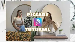 Aesthetic Mirror Selfie Edit | PICSART TUTORIAL