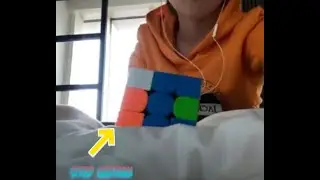 Me solving a cube in stop motion (btw it’s me for some months ago)
