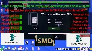 Verrouillage d'activation. Bypass Icloud des iPhone/ipad sur IOS 12.X à 17.4.1 du iPhone 5s à 14PM