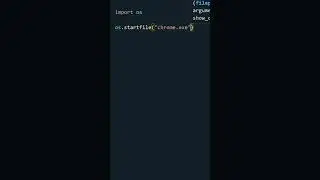 Open Google Chrome in windows using Python in 3 Seconds 