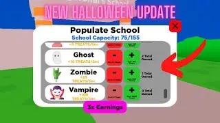 Roblox School Tycoon: NEW Halloween Update!
