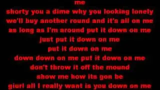 Down on me - Jeremih feat 50 cent ( lyrics )