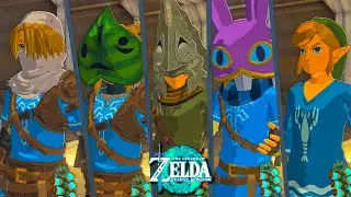 Máscara de Sheik y Kolog, Casco de Zant, Capucha de Ravio y Camiseta Langosta - Tears of the Kingdom