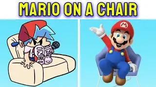 Friday Night Funkin' - Mario On A Chair (Friday Night Sittin;) - FNF BF vs Mario (FNF mod)