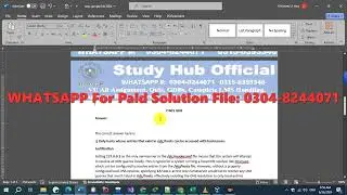 IT601 GDB Solution Spring 2024 By Study Hub Official