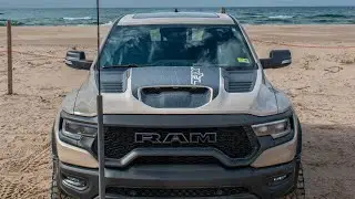 Launching the Ram Sandblast TRX. Inside and outside view!