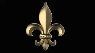Sketchup - Fleur de lis Speed Modeling (SUbD)