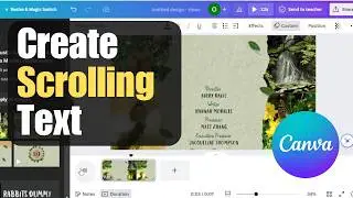 How To Create Scrolling Text In Canva | EASY Tutorial