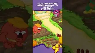 Типичный отдых на даче 🤣  I Смешарики #shorts