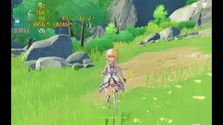 Genshin Impact v.1.3.2 test Benchmark Low End PC Core i5 4690 intel HD 4600 FPS 30-25 Lock