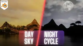 blender day night sky 