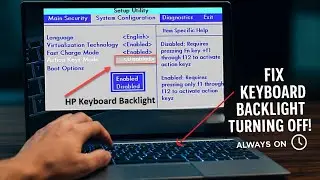 How to Keep HP Laptop Keyboard Backlight Always ON or Off | Fix Auto Turn-Off