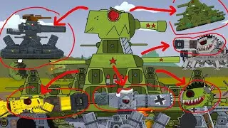 Kv-44 destroyed these Mega Tanks - Cartoons about tanks
