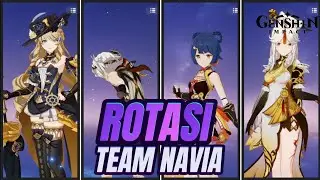 ROTASI TEAM NAVIA senangkep gw | Genshin Impact