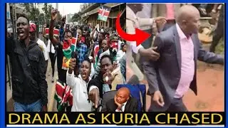 Moses Kuria heckled and chased away by angry MOURNERS in Murang'a after tried praising Ruto 😭🔥