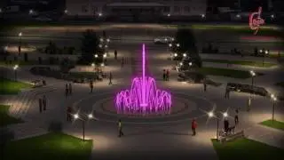 2017 год 3D макет фонтана в сквере города Усть-Лабинска