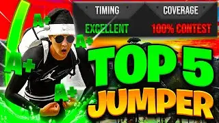 TOP 5 BIGGEST GREEN WINDOW JUMPSHOTS NBA 2K24 NEXT GEN & CURRENT GEN! BEST GREEN JUMPSHOT NBA 2K24!
