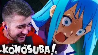 THIS ANIME IS TOO FUNNY!! Konosuba Episode 1 REACTION + REVIEW