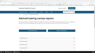 Spotlight Dataset 155: GMC Survey - National training surveys reports