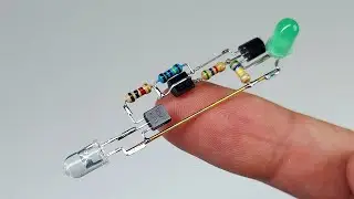 Day Light Sensor with LED, BC547 and BC557 Transistor