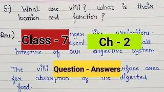 Nutrition in animals class 7 science question answers | Class 7 science chpater 2 question answers