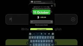 Dropee Daily Question Today / Dropee Daily Question 11 October / #dropee #shorts #youtube #ytshorts