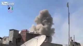 SyAF MiG || Rocket attack hits militant positions in Douma