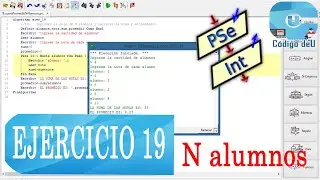 Calcular el promedio de N alumnos en PSeInt (Ejercicio en PSeInt N°19)