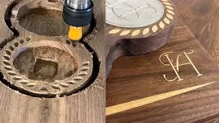 How I Made a Wooden Ashtray & Coaster - Satisfying Wood Carving