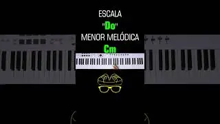 Escala Do Menor Melódica #piano #acordes #teclado #armonia #escalamusical  #keyboard