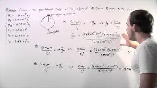 Law of Universal Gravitation Example # 2
