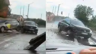 мама geksagena чуть не попала в аварию😱