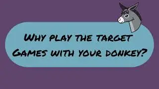 Reasons why you should use this donkey training game! #donkey #positivereinforcementtraining