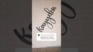 Hi Kayyden with two Ys !! #handwriting #commentyourname #yourname #handlettering #lettering