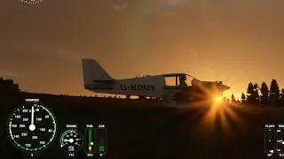 New Tiger Moth - Calm Evening on the Mynd - VFR Goodness...