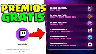 ¿Cómo conectar CLASH ROYALE con TWITCH para tener TODOS los PREMIOS?