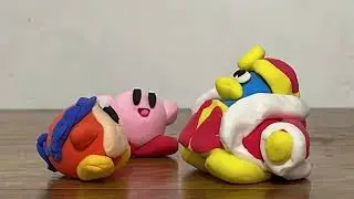 Kirby and King Dedede in The Fight For Food! #kirby #stopmotion