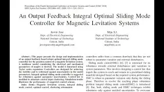 IOSMC for Maglev System MATLAB Simulation