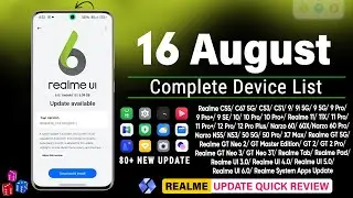 Realme August Update 2024 | Realme UI 6.0 New Update | Realme Full Device List | Realme Update List🔥