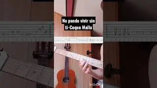 HOW TO PLAY THE SOLO FROM NO PUEDO VIVIR SIN TI BY COQUE MALLA #guitar #tabs
